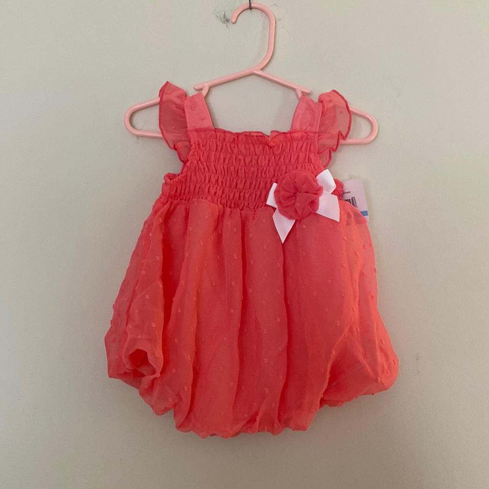 Cuddle Bear collection bubble romper girls 6 months NWT